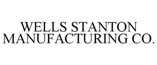 WELLS STANTON MANUFACTURING CO.