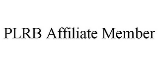 PLRB AFFILIATE MEMBER