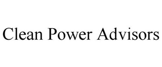 CLEAN POWER ADVISORS