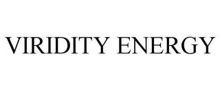 VIRIDITY ENERGY