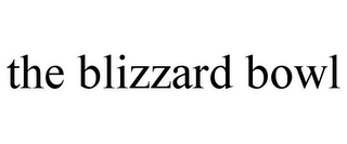 THE BLIZZARD BOWL