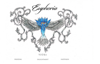 EUPHORIA VODKA FREEDOM ENLIGHTMENT HAPPINESS