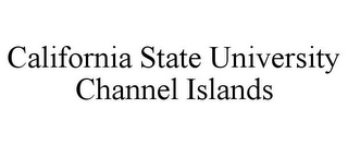 CALIFORNIA STATE UNIVERSITY CHANNEL ISLANDS