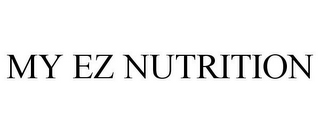 MY EZ NUTRITION