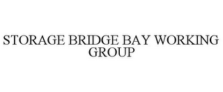 STORAGE BRIDGE BAY WORKING GROUP