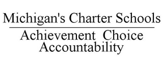 MICHIGAN'S CHARTER SCHOOLS ____________________ ACHIEVEMENT CHOICE ACCOUNTABILITY