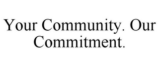 YOUR COMMUNITY. OUR COMMITMENT.