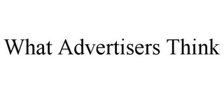 WHAT ADVERTISERS THINK