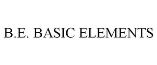 B.E. BASIC ELEMENTS