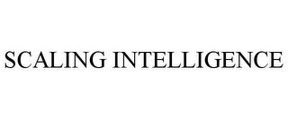 SCALING INTELLIGENCE