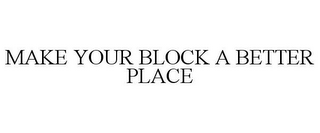 MAKE YOUR BLOCK A BETTER PLACE