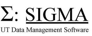 : SIGMA UT DATA MANAGEMENT SOFTWARE