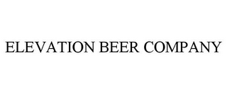 ELEVATION BEER COMPANY