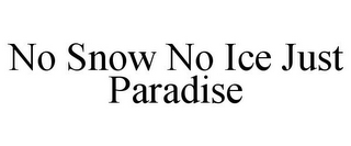 NO SNOW NO ICE JUST PARADISE