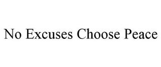 NO EXCUSES CHOOSE PEACE