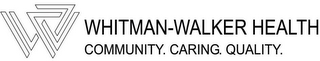 W WHITMAN-WALKER HEALTH COMMUNITY. CARING. QUALITY.