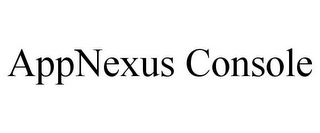 APPNEXUS CONSOLE