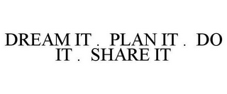 DREAM IT . PLAN IT . DO IT . SHARE IT