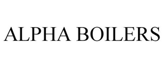 ALPHA BOILERS