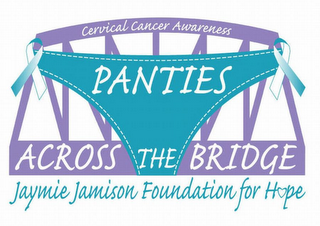 PANTIES ACROSS THE BRIDGE CERVICAL CANCER AWARENESS JAYMIE JAMISON FOUNDATION FOR HOPE