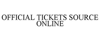 OFFICIAL TICKETS SOURCE ONLINE