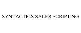 SYNTACTICS SALES SCRIPTING