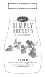 MARZETTI SINCE 1896 SIMPLY DRESSED ALL NATURAL VINAIGRETTE RANCH MADE WITH EXTRA VIRGIN OLIVE OIL SEA SALT · CONTAINS OMEGA-3 ALA