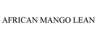 AFRICAN MANGO LEAN