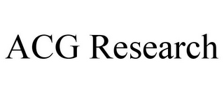 ACG RESEARCH