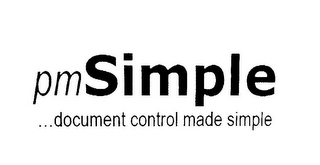 PMSIMPLE...DOCUMENT CONTROL MADE SIMPLE