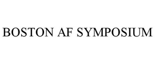 BOSTON AF SYMPOSIUM