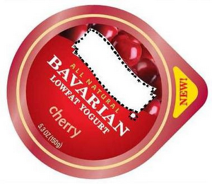 ALL NATURAL BAVARIAN LOWFAT YOGURT CHERRY NEW!