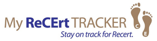 MY RECERT TRACKER STAY ON TRACK FOR RECERT CE