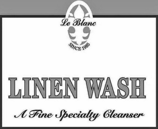 LE BLANC SINCE 1985 LINEN WASH A FINE SPECIALTY CLEANSER