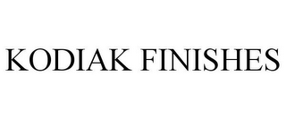 KODIAK FINISHES