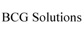 BCG SOLUTIONS