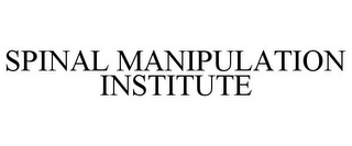 SPINAL MANIPULATION INSTITUTE