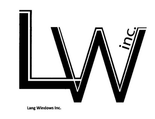 LW INC. LANG WINDOWS INC.