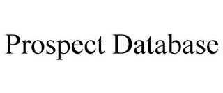 PROSPECT DATABASE