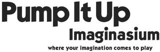 PUMP IT UP IMAGINASIUM WHERE YOUR IMAGINATION COMES TO PLAY