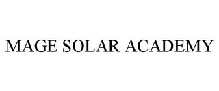 MAGE SOLAR ACADEMY