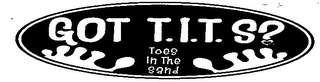 WWW.TENTOETEES.COM GOT T.I.T.S? TOES IN THE SAND