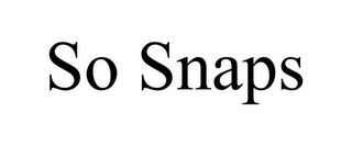 SO SNAPS