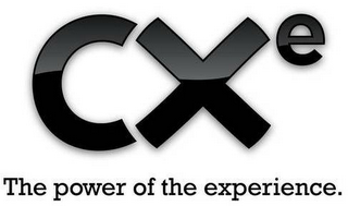 CXE THE POWER OF THE EXPERIENCE.