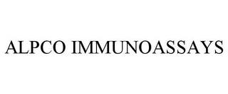 ALPCO IMMUNOASSAYS