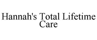 HANNAH'S TOTAL LIFETIME CARE