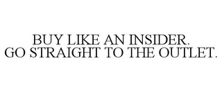 BUY LIKE AN INSIDER. GO STRAIGHT TO THE OUTLET.