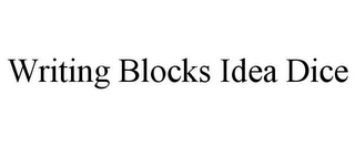 WRITING BLOCKS IDEA DICE