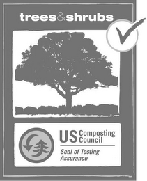 TREES&SHRUBS US COMPOSTING COUNCIL SEAL OF TESTING ASSURANCE