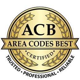 ACB AREA CODES BEST · CERTIFIED · TRUSTED · PROFESSIONAL · RELIABLE